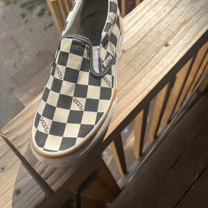 Platform Checkered Vans Era